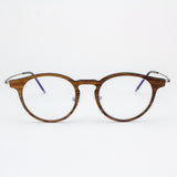 Marion - Featherlight Titanium & Wood Eyeglasses