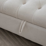 65.75" Wide Modern Upholstered Storage Bench