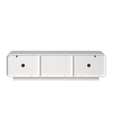 58" Modern Spiral Wave TV Console
