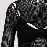 Off White Net Arrow Bralette Top Women