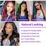 Human Hair Lace Front Wig Body Wave 13×4 Lace Frontal Wigs 4×4 Lace Closure Wigs