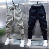 Shangbao Trendy Mens Spring Solid-Color Casual Sweatpants