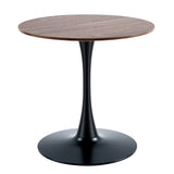 Mid-Century Tulip Table With Round Top and Pedestal Base