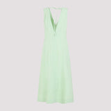 Bottega Veneta Compact Cotton Midi Dress Women