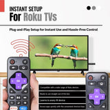 Anderic Substitute for Roku RC-ALIR EXPRESS Streaming Remote Control 3226001237 [RRST01]