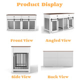 63" Large Dog Crate Furniture for Double Dogs