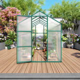 6x10 FT Aluminum Windproof Greenhouse