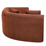 110" Modern Curved L-Shaped Modular Sectional Sofa