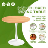 Mid-Century Tulip Table With Round Top and Pedestal Base