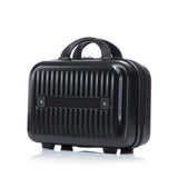 ABS Spinner Wheel Luggage Set with Cosmetic Case - Black
