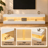 Modern TV Stand for 70 Inch TV with Ample Storage - Particle Board