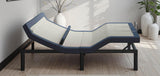 Twin XL Adjustable Bed Base with Head/Foot Tilt and Lumbar Adjustment - Blue Gray