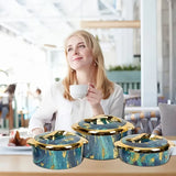 3-Piece Insulated Thermal Casserole Dish Set with Lids