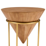 Minimalist & Luxe Wood Side Table