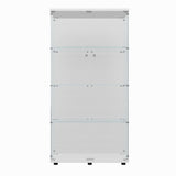 Tempered Glass Display Cabinet with Adjustable Features