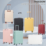 3-Piece ABS Spinner Wheel Luggage Set