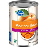 Kroger Canned Apricot Halves in Heavy Syrup 15.25 oz