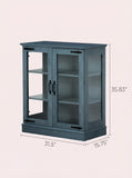 Modern Glass Door Cabinet – 3 Styles | Adjustable Shelves | Compact Storage Cupboard