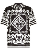 Dolce & Gabbana Marina Print Silk Shirt