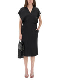 Stella Mccartney Women Midi Dress With Wing Sleeves