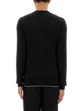 Balmain Men Silk And Cotton Knit