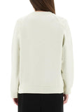 Marni Women White Cotton Sweatshirt With Tulip Print