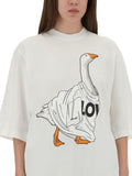 Moschino Women "Goose" Jersey T-Shirt