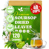 40 Premium Soursop Graviola Leaf Tea Bags, 100% Natural and Pure from Soursop Leaves, Handmade, Made With Natural Materials-Corn Fiber Tea Bag, Sugar/Caffeine/Gluten Free, Hoja Guanabana Tea