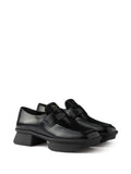 Prada Women Equal Brushed Leather Loafers