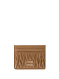 Miu Miu Women Matelassé Nappa Leather Card Holder