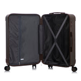 3 Piece ABS Spinner Wheel Luggage Set with Spinner Wheels - Brown