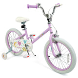 Kids Bike 12-18 Inch with Training Wheels - Purple