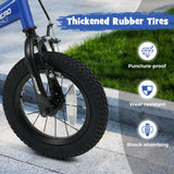 Kids Bike 14-Inch with Removable Training Wheels Navy