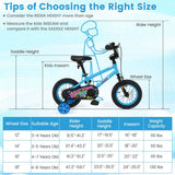 Kids Bike 16 Inch with Training Wheels Ages 4-7