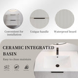 30 Inch Bathroom Vanity Cabinet With Ceramic Sink