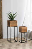 Set of 2 Reclaimed Wooden Box With