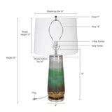 D16x30 Glass Table Lamp