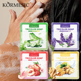 KORMESIC Peach & Strawberry & Rose Tri-colour Soap  FT 120g