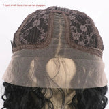 13x6 Lace Front Curly Bob Wig with Bangs | Black Cosplay Wig | Heat Resistant Synthetic Hair