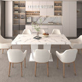 Extendable Dining Room Table for 6-10, Modern All