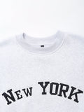 Women Clothing Autumn Simple Character Embroidery Sweatshirts