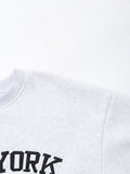 Women Clothing Autumn Simple Character Embroidery Sweatshirts