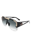 Square Oversize Retro Sunglasses - 100% UV Protection | Femstylo