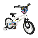 Kids Bike with Training Wheels 12-18 Inch White