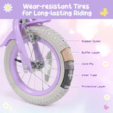 Girls Bike 18 Inch with Training Wheels and Front Bag