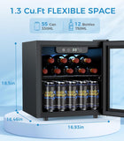1.3 Cu.ft Mini Beverage Refrigerator and Cooler W5836H