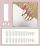 Frosted Short Ballet Fake Nails