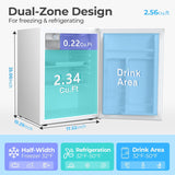 2.6\3.2 cu. ft Mini Fridge with Freezer