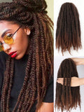 18 Inch Marley Hair for Braids | Afro Kinky Ombre | 30 Strands per Pack