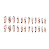 Christmas Simple Pure Desire Mid-length Ballet Fake Nails